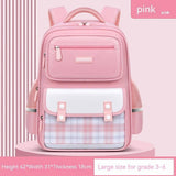 Large Capacity Cute Backpack Spine Protection And Burden-Pink Large Sized-2