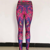 Leaf print fitness yoga pants-6