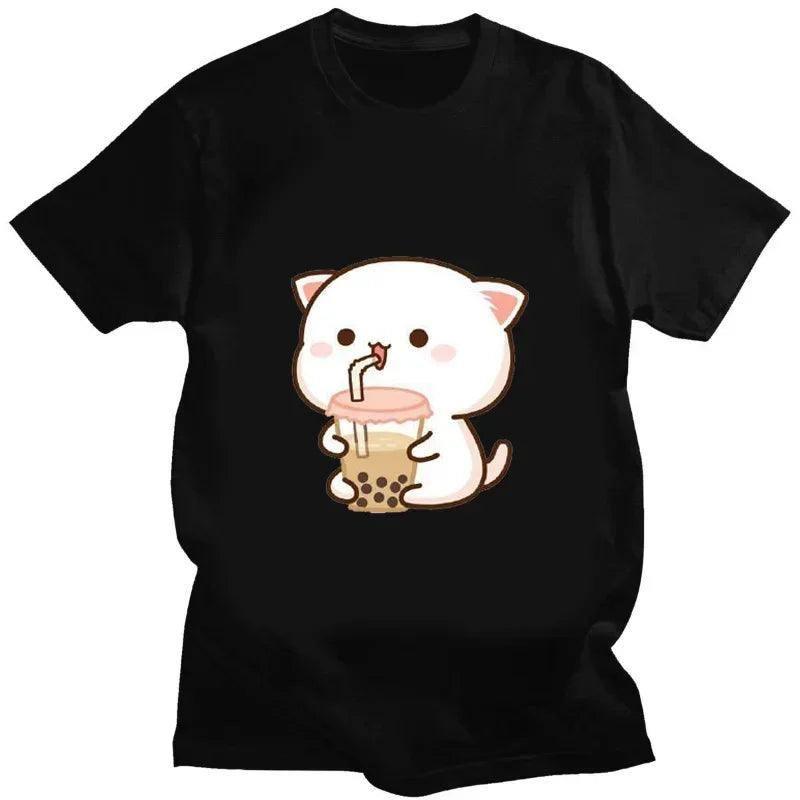 Love Bear T-Shirt Women-L235-33 BLACK-1