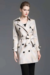 Lovemi -  Autumn trench coats trench coat LOVEMI Apricot S 