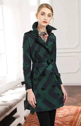 Lovemi -  Autumn trench coats trench coat LOVEMI Green S 
