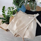 Bowknot Decoration Culotte Divided Skirt-2