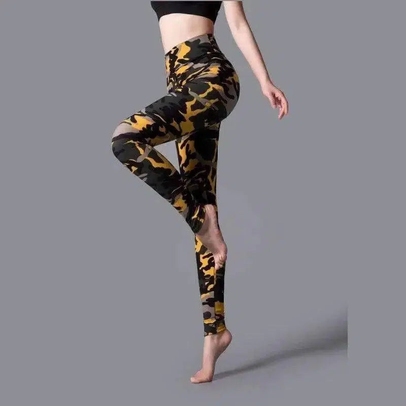 LOVEMI - Lovemi - Brushed Printed High Waist Pants Yoga Leggings