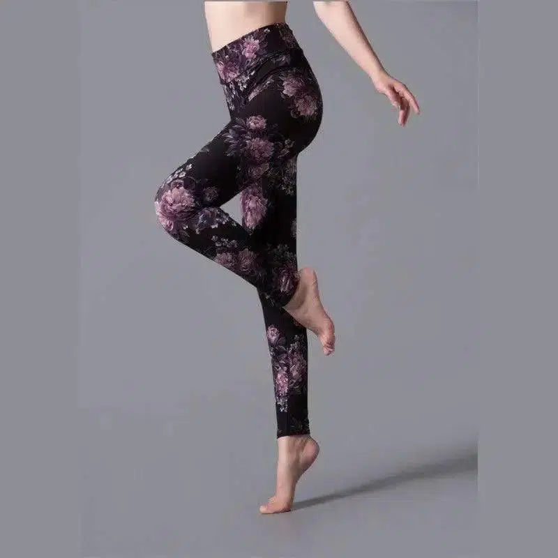 LOVEMI - Lovemi - Brushed Printed High Waist Pants Yoga Leggings