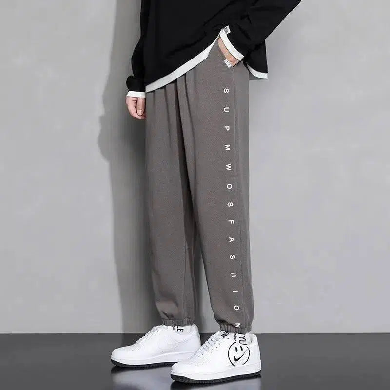 LOVEMI - Lovemi - Casual Sports Ankle Foot Workwear Cropped Trousers