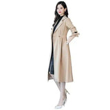 Lovemi -  Double breasted coat slim women's jacket trench coat LOVEMI Khaki M 