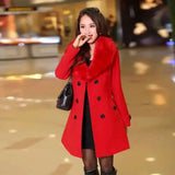 LOVEMI - Lovemi - Double-breasted Plus Size Woolen Women's Coat