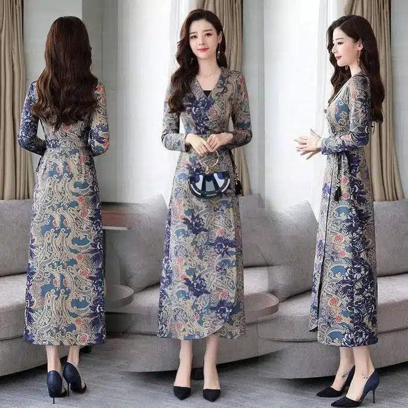 LOVEMI - Lovemi - Dresses Long Sleeve Printing in Spring Sweet