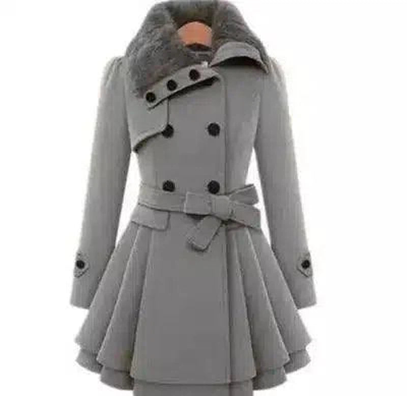 LOVEMI - Lovemi - European Beauty Slim Mid-length Coat