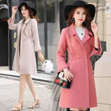 Lovemi -  Fashion split sleeves long woolen coat coat trench coat LOVEMI   