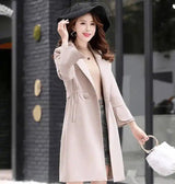 Lovemi -  Fashion split sleeves long woolen coat coat trench coat LOVEMI Beige M 