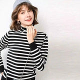 LOVEMI - Lovemi - High neck sweater women''s new fall winter short