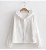 Lovemi -  Hooded jacket Hoodies LOVEMI White  