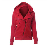 Lovemi -  Ladies Winter Hooded Jackets Coat For Women Hoodies LOVEMI Red XS 