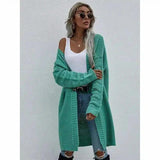 LOVEMI - Lovemi - Long Cardigan Solid Color Women's Knitted Sweater