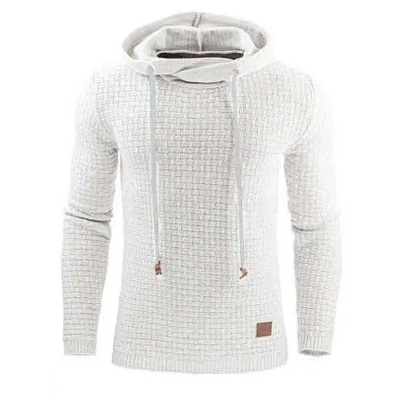 LOVEMI - Lovemi - Long Sleeve Warm Hooded Sports Jacquard Sweatshirt