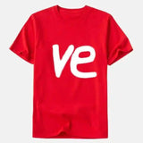 LOVEMI - Lovemi - LOVE couple suit short sleeve T-shirt letter print