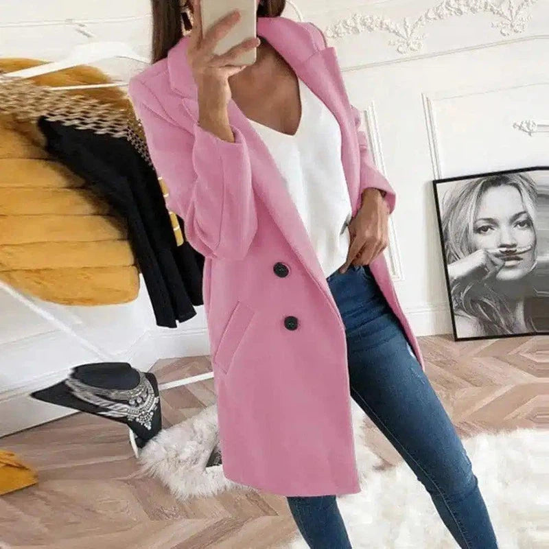 LOVEMI - Lovemi - Medium Long Wool Coat