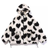 Lovemi -  Men And Women Couple Fashion Brand Cotton Clothes Hoodies LOVEMI White M 