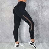 LOVEMI - Lovemi - Mesh stitching yoga pants