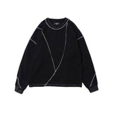 Lovemi -  Metal anti-bone line long-sleeved T-shirt Outerwear & Jackets Men LOVEMI Black M 