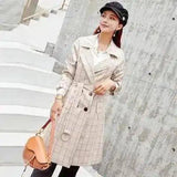 Lovemi -  Mid-length cardigan long-sleeved trench coat trench coat LOVEMI Beige M 