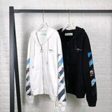 Lovemi -  Oil painting zipper sweater arrow hoodie Hoodies LOVEMI   