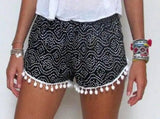 LOVEMI - Lovemi - Printed elastic waist shorts beach pants