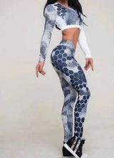 LOVEMI - Lovemi - Printed sports yoga pants Yoga tops