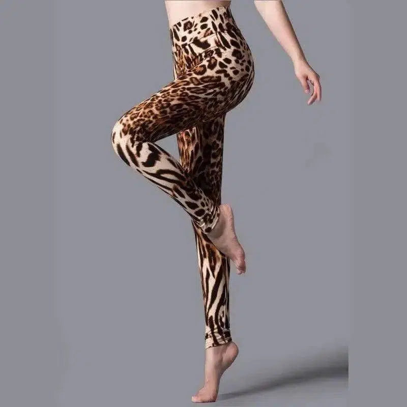 Printed yoga leggings-8