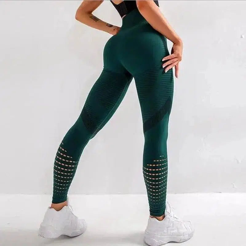 LOVEMI - Lovemi - Quick-drying Breathable High-waist Mesh Tight Yoga