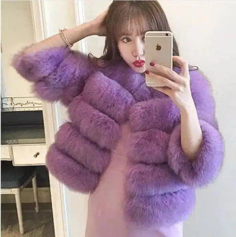 LOVEMI - Lovemi - S-3XL Mink Coats Women Winter Fashion FAUX Fur
