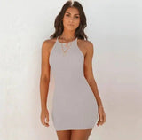 Ribbed Small Sling Dress-9