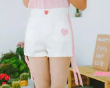 LOVEMI - Lovemi - Shorts Summer Candy Simple Collocation High Waist