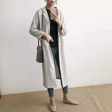 LOVEMI - Lovemi - Solid color silhouette loose coat