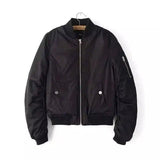 Men's Burgundy Bomber Jacket - Stylish & Durable-Black-2