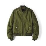 Lovemi -  Stand collar flight jacket Jackets LOVEMI Army Green S 