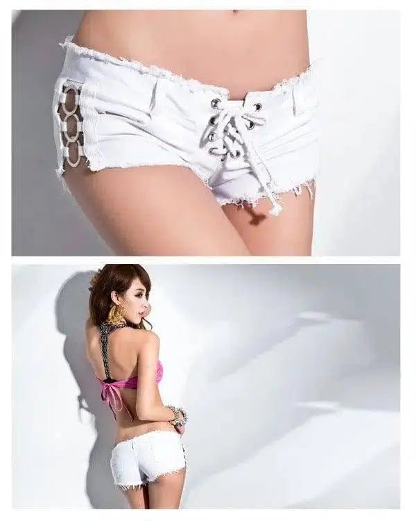 LOVEMI - Lovemi - Ultra-low waist shorts hot pants