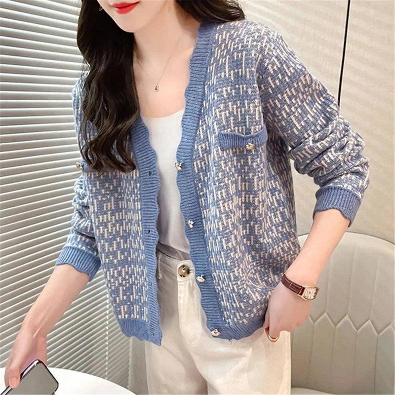 LOVEMI - Lovemi - Women's Korean Style Sweater Jacket Women's Short