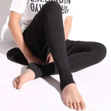 Women's leggings for outer wear in autumn and winter-Wool black-3