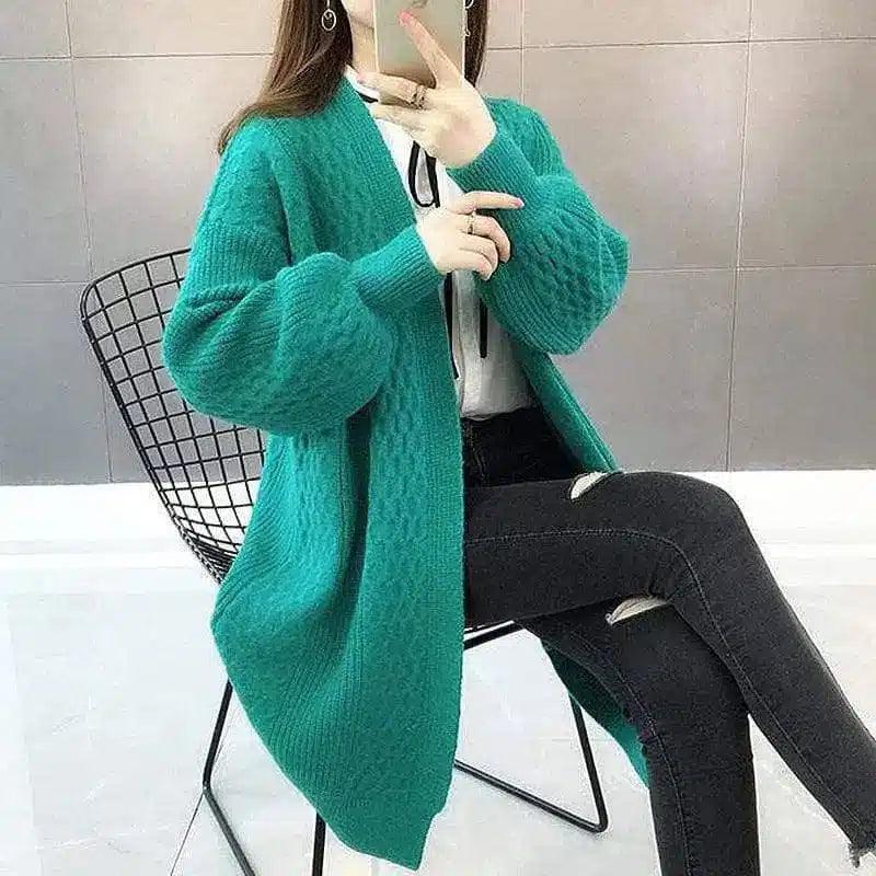 LOVEMI - Lovemi - Women's Sweater Knit Cardigan Loose Coat Women