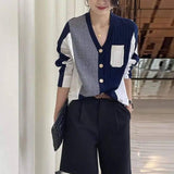 Lovemi -  Women's V-neck Loose Shirt Fashion Knit Cardigan Blousse LOVEMI    