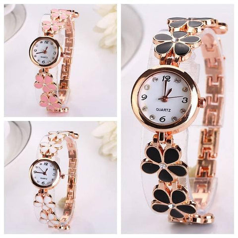 Lvpai Luxury Casual Fashion Bracelet Watch Flower Strap-1