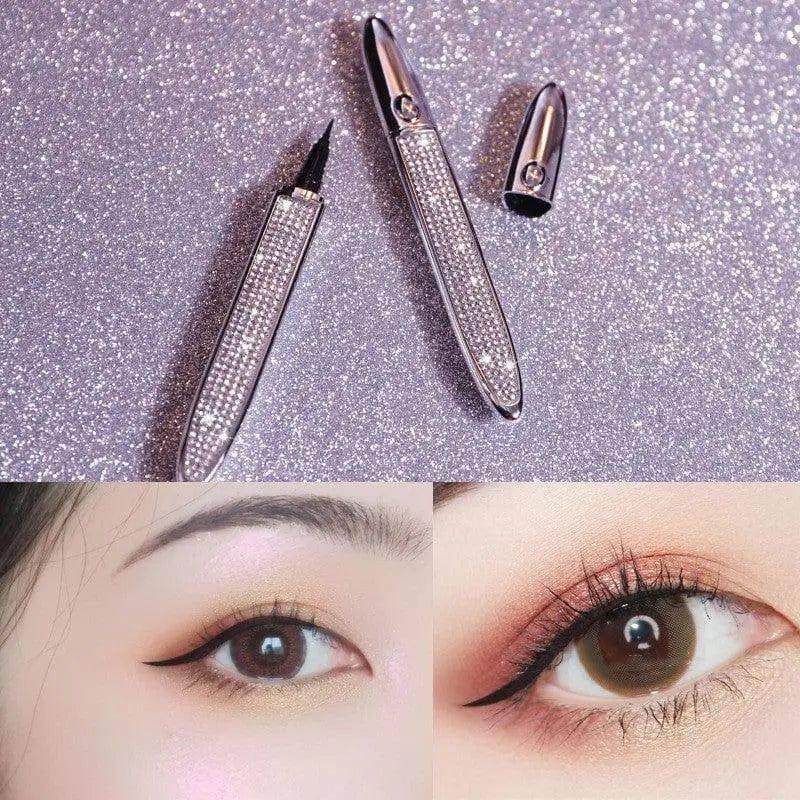 Magic Lashes Self-adhesive Liquid Eyeliner Pen Glue-free-Silver-6