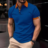 Men's Casual Button Solid Color Short Sleeves 0 LOVEMI    
