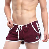 Men's cotton boxer briefs-Claret-7