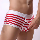 Men's Underwear Boxer Briefs Side Opening Boxer Briefs-Red-7