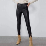 LOVEMI - Lovemi - Mid-rise faux leather leggings