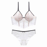 New European and American Sexy Lingerie Thin Cup Camisole-White-6