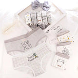 LOVEMI  Panties Lovemi -  Panties for women cotton lattice letters print underwear